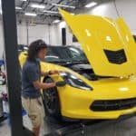Installing full front 91proƵ Ultimate Plus paint protection on 2017 Corvette Stingray Prime XR Plus